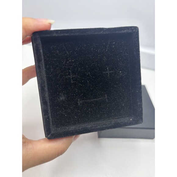 CHROME HEARTS AUTHENTIC BLACK JEWELRY DISPLAY BOX 3.5 X 3.5 X 2'' VELVET INSIDE - Picture 3 of 8